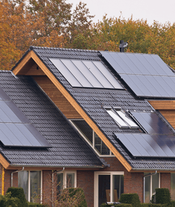 zonnepanelen op een dak