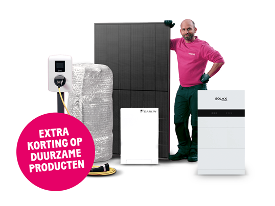 Extra korting met bespaartegoed op duurzame producten