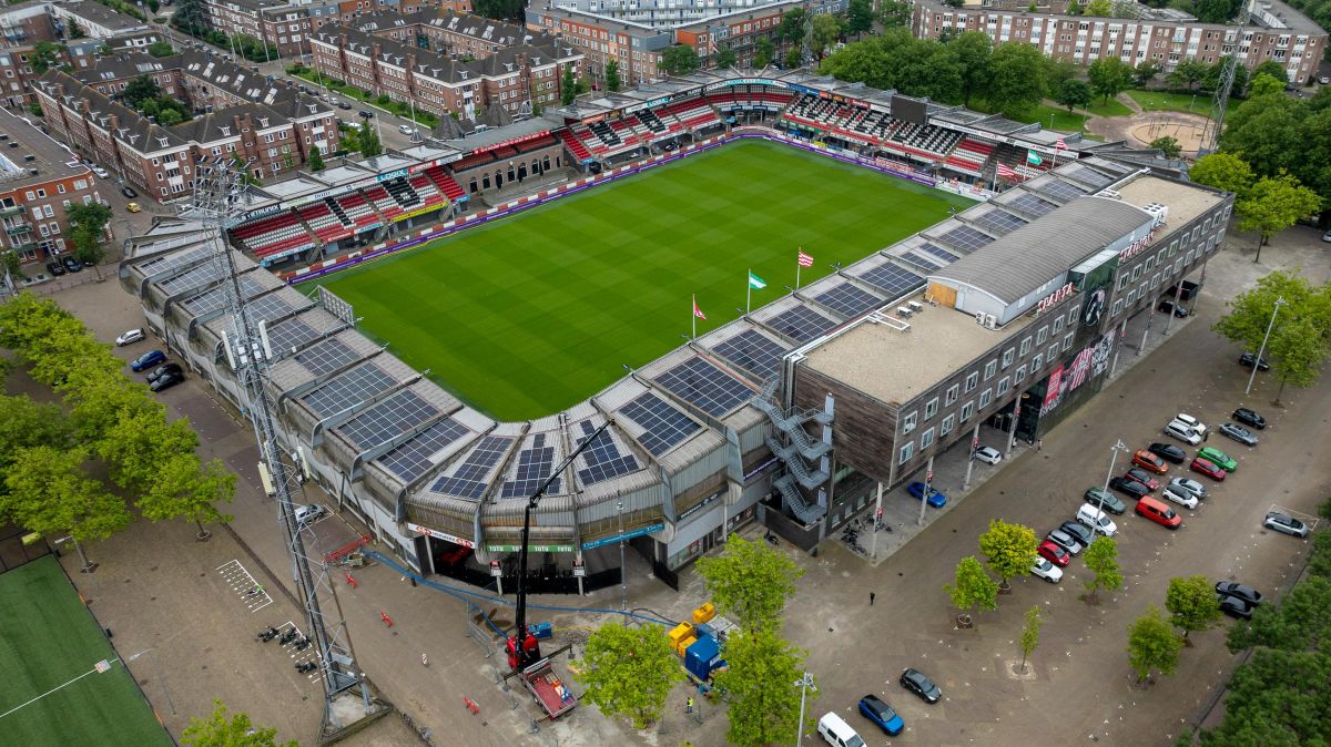 Bovenaanzicht Sparta-stadion